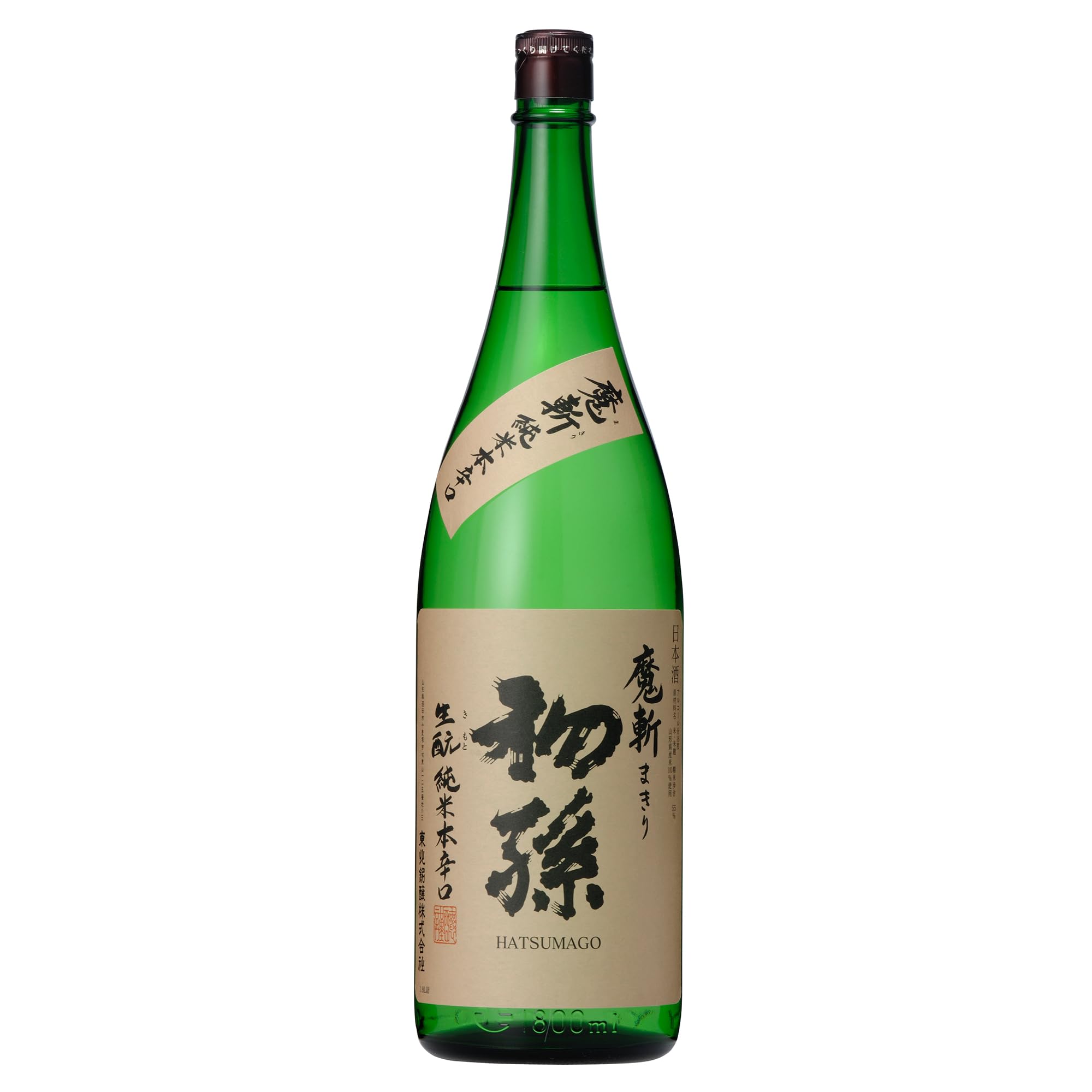 Amazon.co.jp: 初孫 日本酒 純米酒 魔斬 (まきり) 1800mL : 食品・飲料