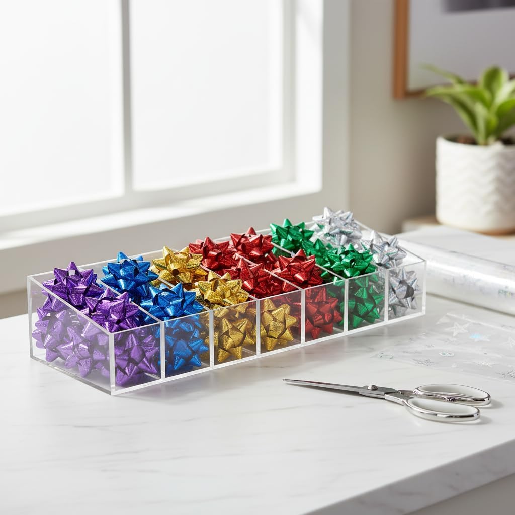 Fansoftiks 50 Pcs Colorful 1 Inch Gift Bows Mini Christmas Bows Metallic Star Bows Party Gifts Wrapping Bows Adhesive Holiday Presents Bows for Valentine's Day, Gift Wrapping Supplies - Image 8