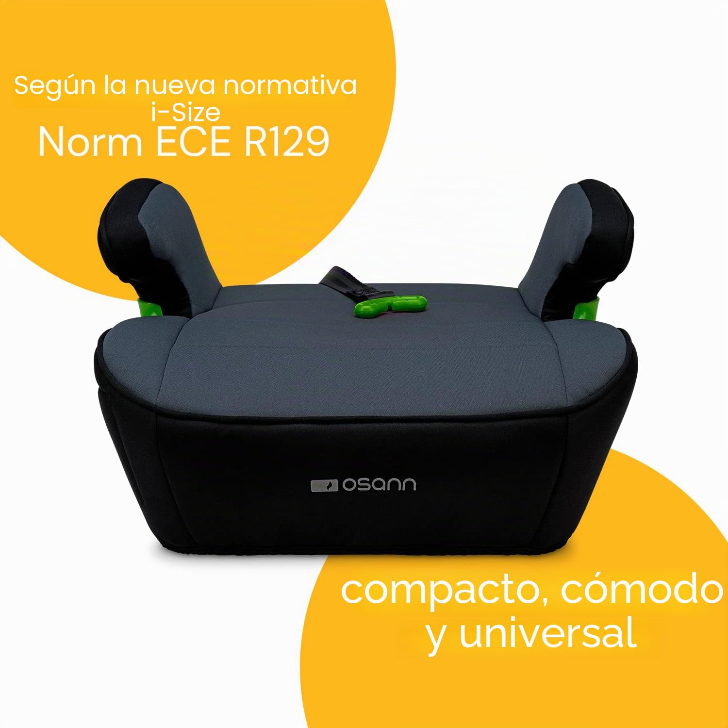 Osann Junior Isofix - Asiento elevador para niños (126-150 cm), color negro