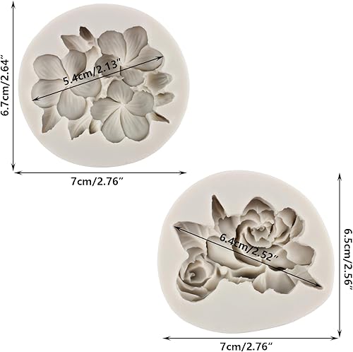 Miniatura 2 de Moldes de silicona para fondant de flores de Gardenia Plumeria Rubra para decoración de pasteles, decoración de cupcakes, pasta de goma, arcilla