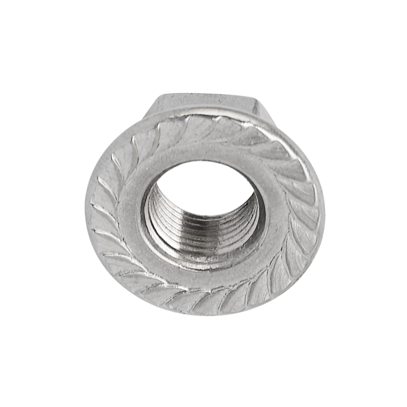 QUARKZMAN M12 x 1,25mm Hexagonal Brida Tuerca x 8uds 304 Inoxidable Acero Derrado Métrico Hexagonal Bloqueo Tuercas para Tuberías, Automóviles Motores, [Plateado Tono]