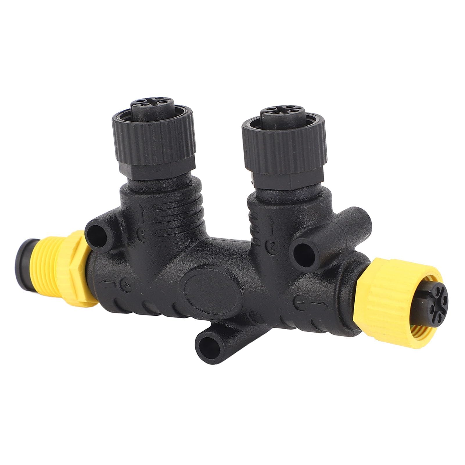 Headerbs NMEA 2000 2 Ports Tee -Stecker Langlebige Rückgrat -Drop Kabel Kabel Anschluss für Lowrance Netzwerke Premium ABS Material