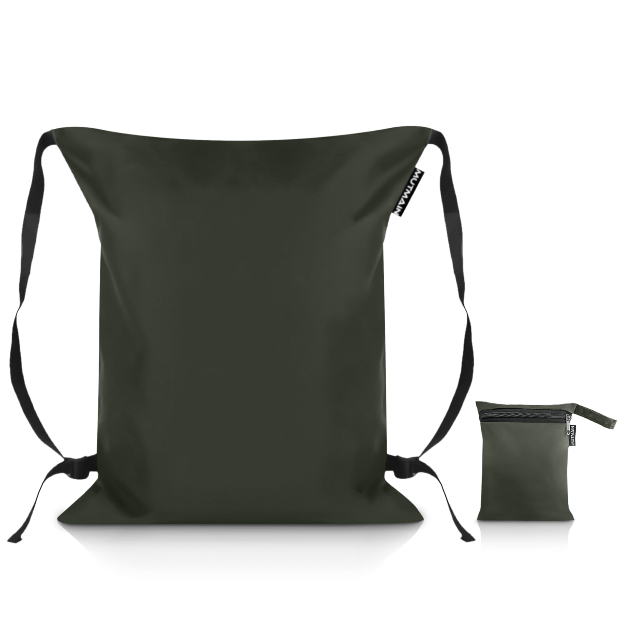 MUTMAIN Full Bag Cover Waterproof rain Cover for Backpack with Storage Pouch, All Side Covered Bag for School, Laptop, Travel Bags with Shoulder Strap, PU Coating Material (45L Full Bag Cover)-image-18