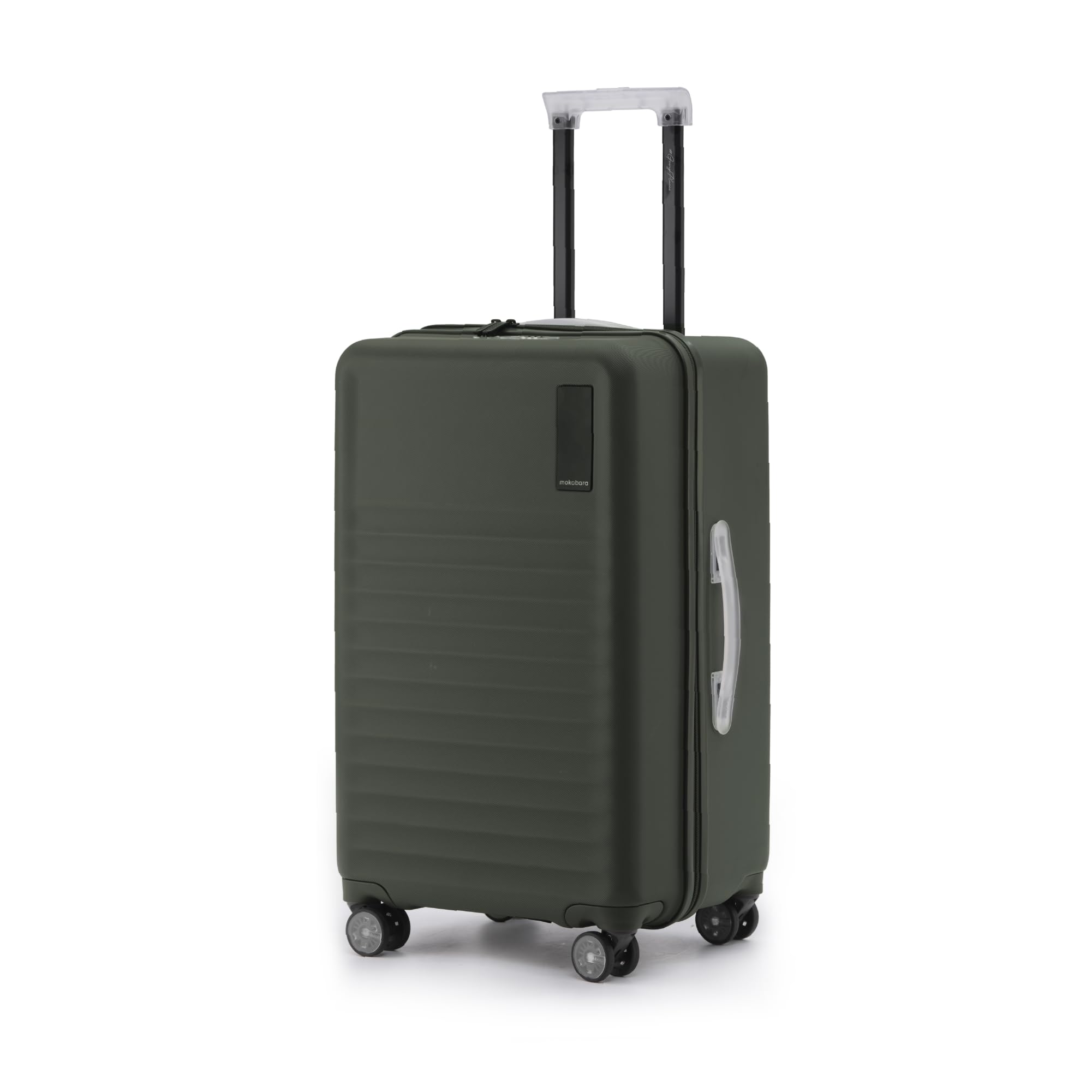MOKOBARA Aisle Trunk Check-in Luggage Trolley Bag-65cm(70L),Polycarbonate Hardshell,Frosted Hardware,TSA Lock,YKK Zipper,360° 8 Silent Wheels,Medium Suitcase for 7-14 Day Travel,Olive(Homegrown)