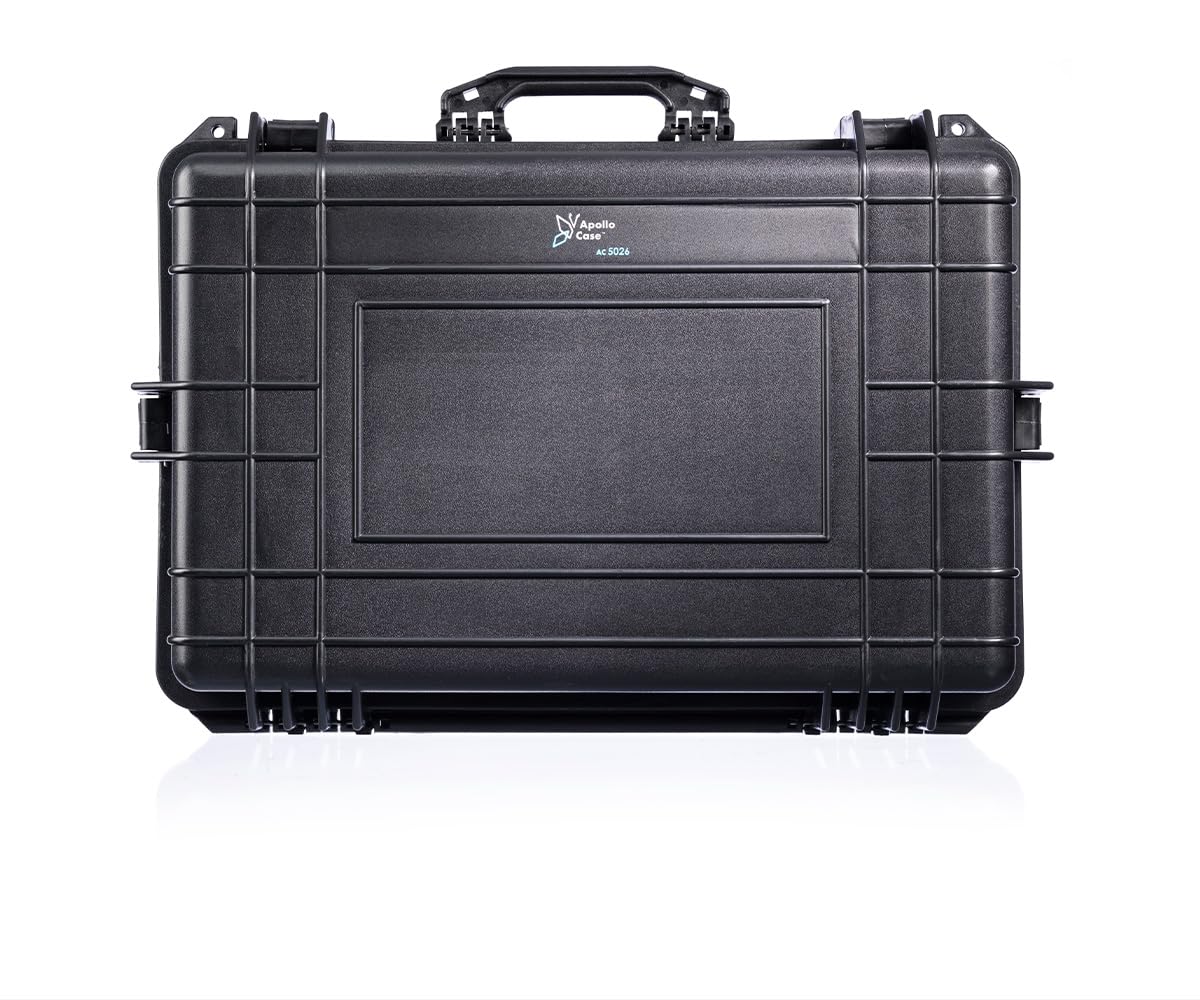 Apollo 5026 - Custodia protettiva in plastica resistente con schiuma multistrato, antiurto, design sottile, antigraffio e leggera, interno personalizzabile