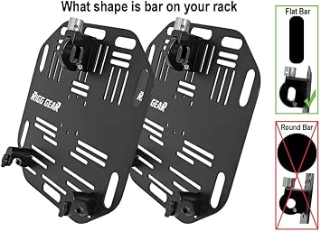 Nelson-Rigg Saddlebag Quick Release Plate - Fits Flat Bar Rack ONLY