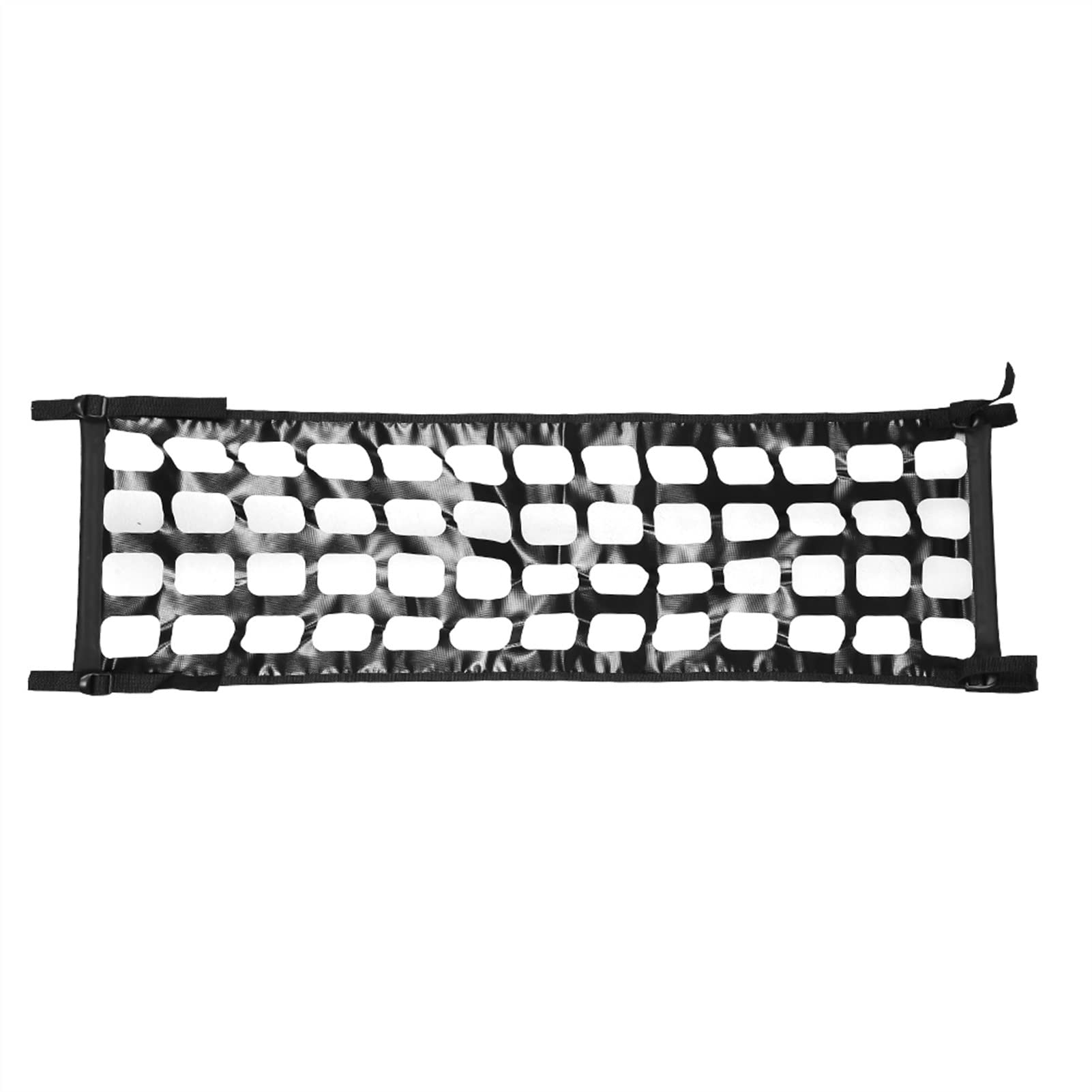 Porte-Bagages Voiture Filet Porte Arrière Universel pour Camionnette Compacte Taille Moyenne 48x15 Pouces Durable Multifonctionnel Classique Railing