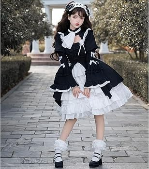 Amazon.co.jp: kumikumiCOSゴスロリ ワンピース ロリータ