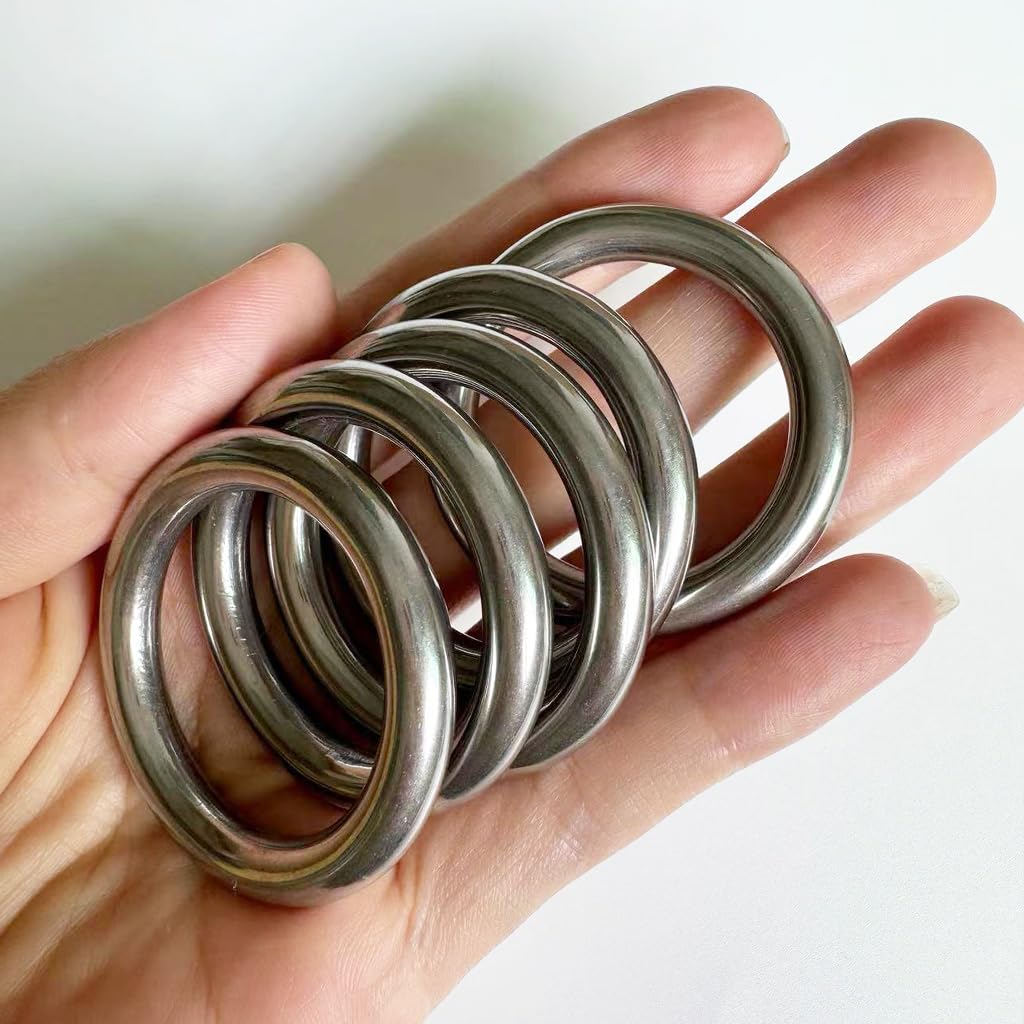 PATIKIL 3" Metal O Rings, 2 Pcs 304 Stainless Steel O-Ring