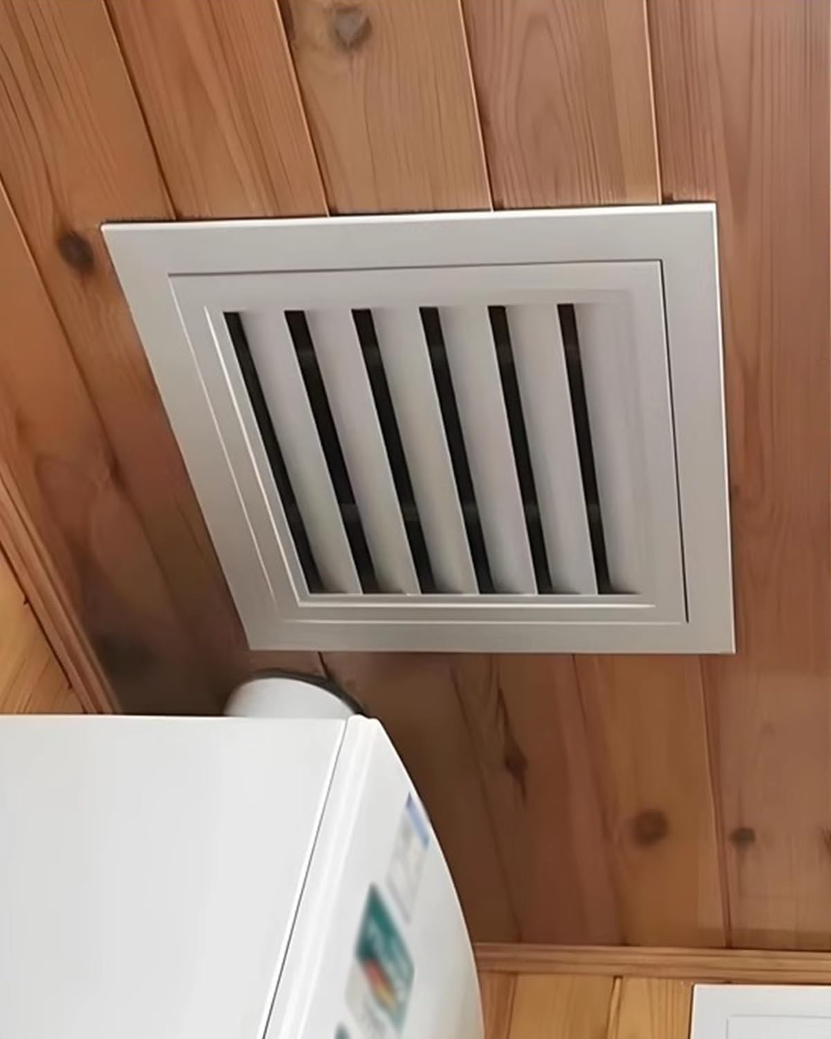 Żaluzjowe drzwi panelowe 40 x 40 cm z filtrem, aluminiowa kratka powrotna do ściany / sufitu, trwały dostęp do inspekcji poddasza, idealne rozwiązanie wentylacyjne do płyt kartonowo-gipsowych