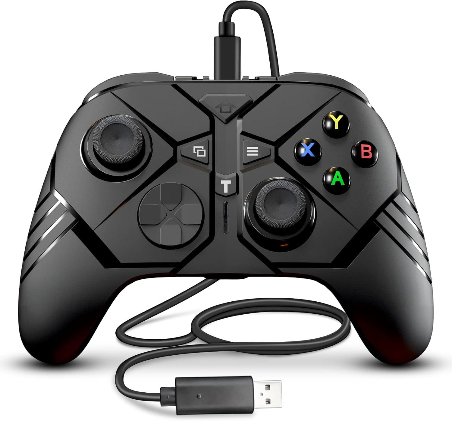 SWVOE Wired Game Controller Compatible with Xbox One/S/X/PC Windows 10,Replacement for Xbox One Controller,PC Gamepad Controller with 3.5mm Audio Jack,Programming Keys, Turbo