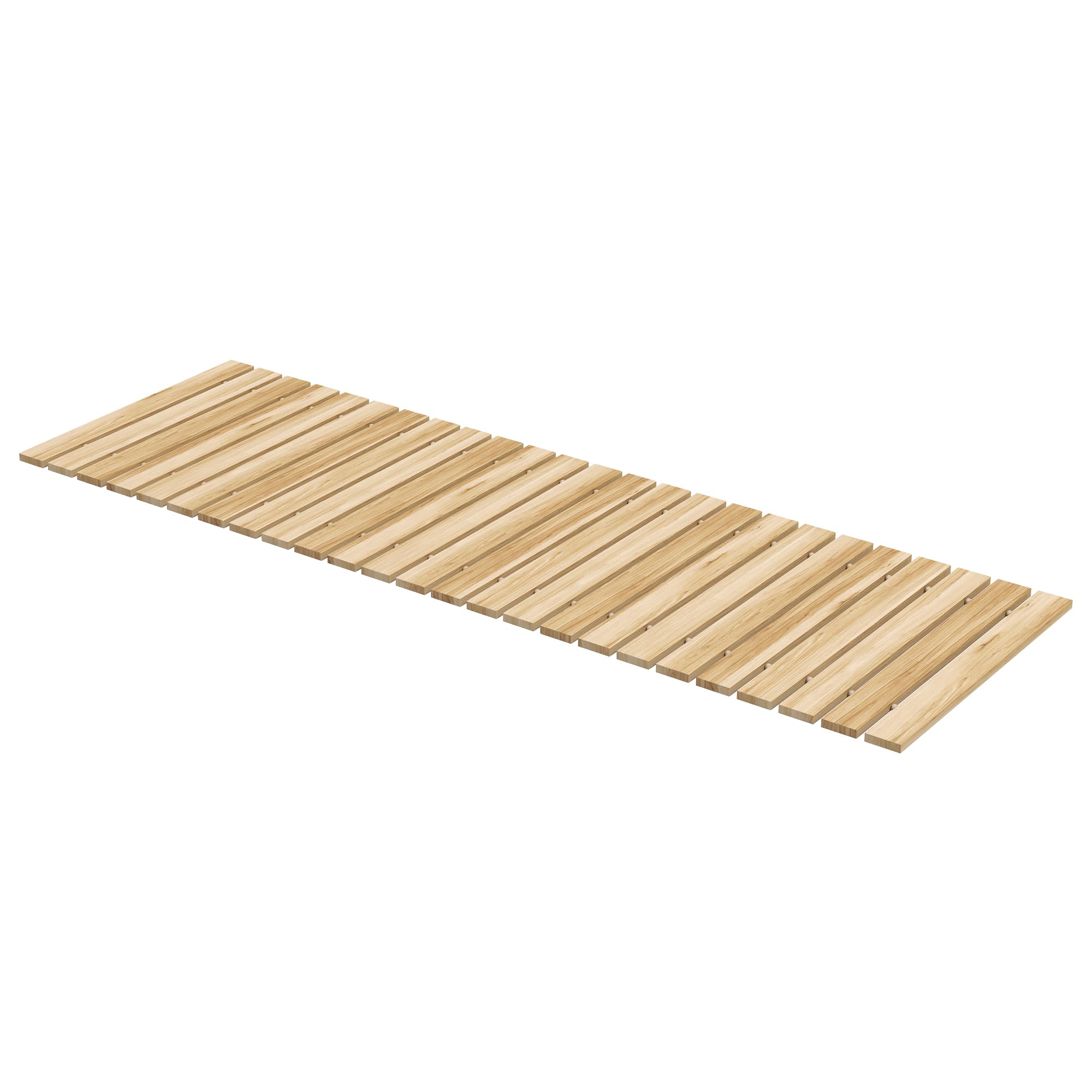 Outsunny Sentiero da Giardino in Legno 120x38 cm Dritto all'aperto Roll Up Outdoor Resistente alle intemperie Passerella Decorativa da Giardino per Matrimonio in Spiaggia Festa Naturale