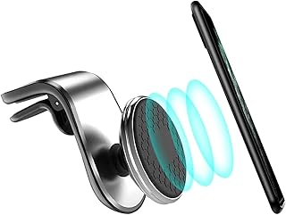 HLTTXS Mobile Phone Holder Car Magnet for Mercedes Benz SLK 200 250 280 350 200K SLK55, 360° Rotatable, Clamp Mobile Phone Holder Car Accessories Car Mobile Phone Holder, D/Upgrade Silver