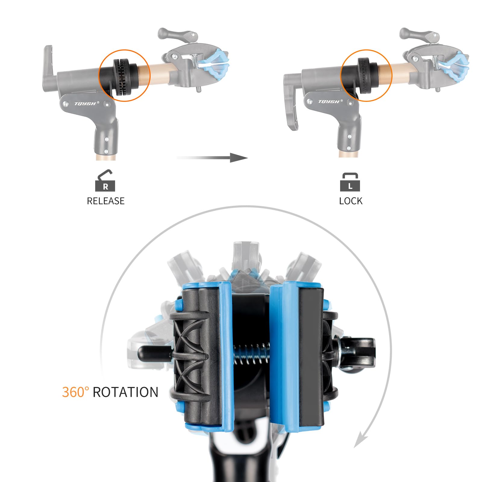 TIJYSH red Bike Repair Stand -Three Legs