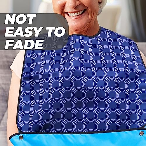 Healifty Babete Adulto Grande Babador Adulto Lavável Máquina Roupas Para Idosos Babador Adulto Dobrá