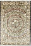 Nain Trading Kaschmir Reine Seide 309x219 Orientteppich Teppich Beige Handgeknüpft Indien
