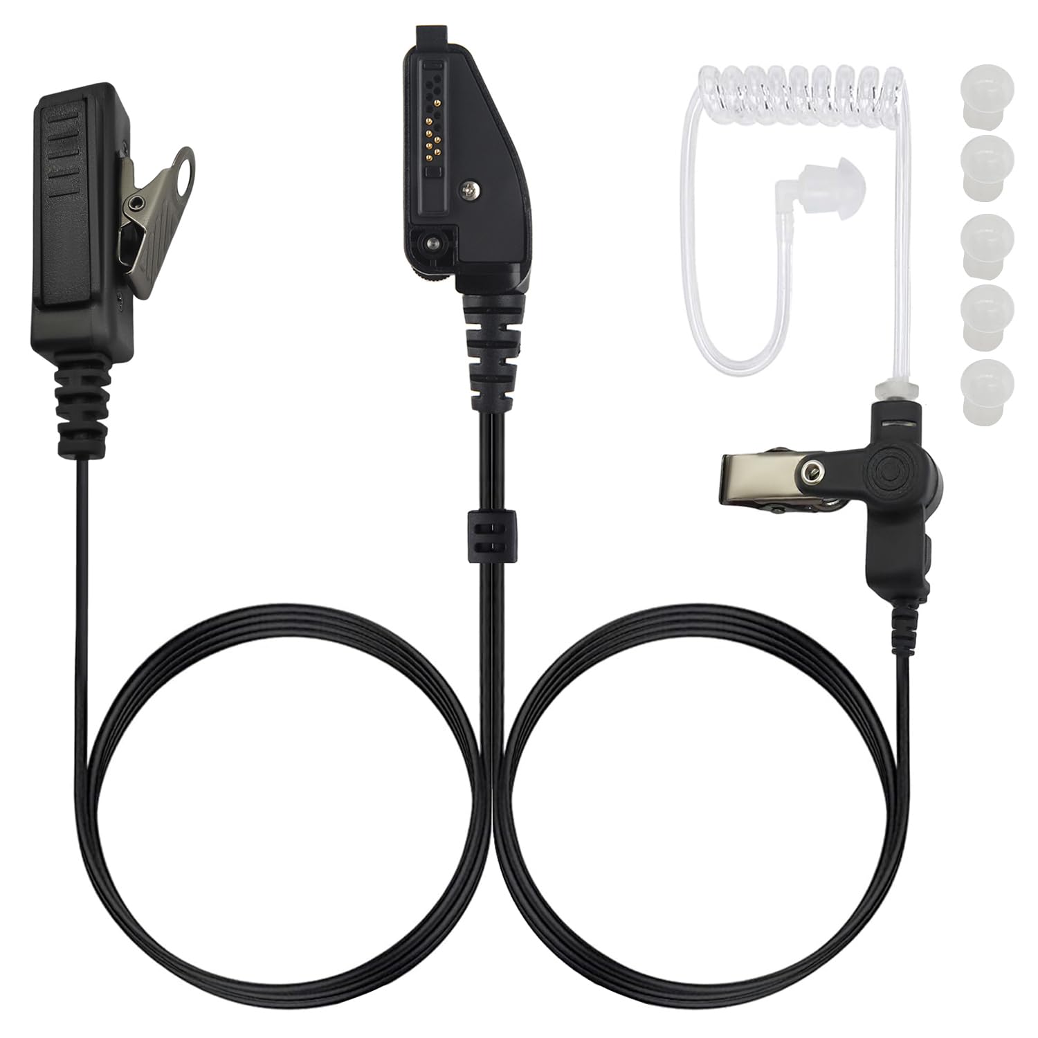 Amazon.com: HELETUL Earpiece with Mic K2 Headphone Radio Headset