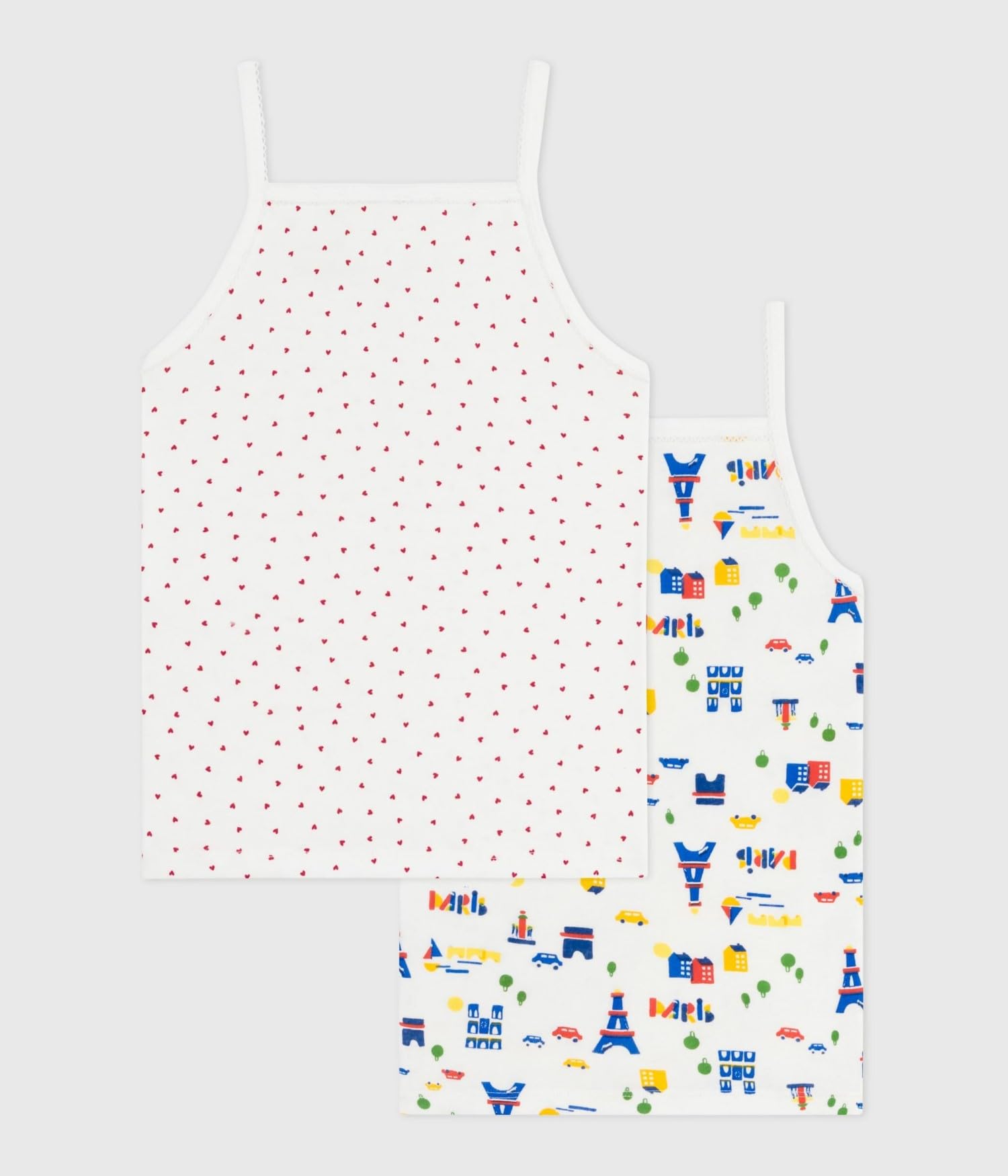 Petit Bateau 2 Cab Pari Biancheria Intima Giorno Bambine e Ragazze