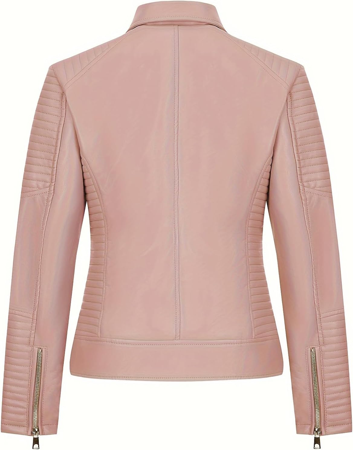 Women's Faux Leather Jacket Spring Motorcycle Biker Clothes Outfits Short Fashion PU Casual Coat