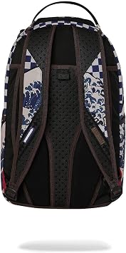 Sprayground Ichimatsu-Moyo Camokawa Backpack in Durable Cotton with Streetwear Design