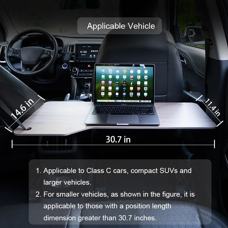 Larger Car Tray Desk for Laptop,Rear-Row Legless Tray Table for Dining, Working, Relaxing,Car Travel Essentials for Long Trips with Family