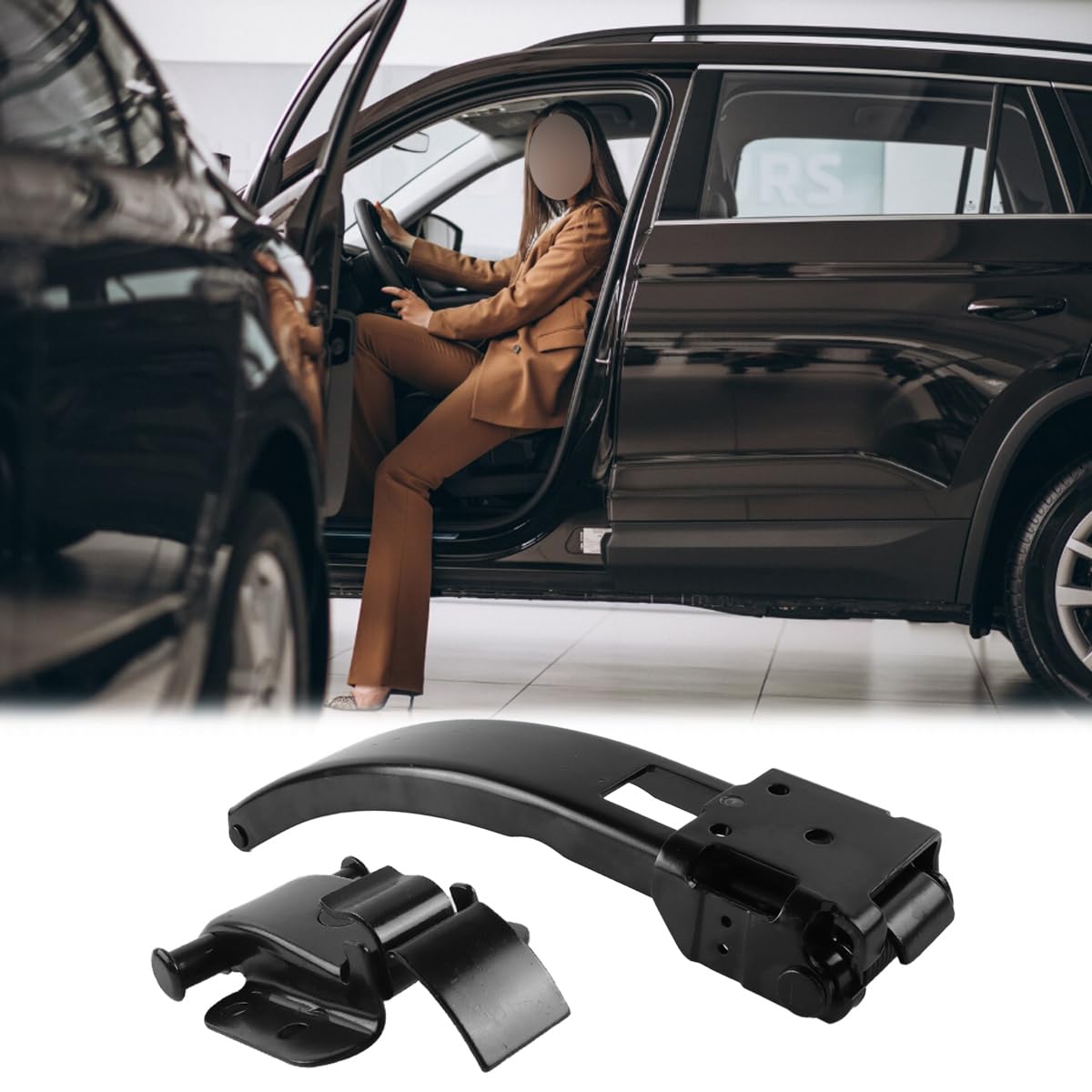 9067600328 - Banda de captura de puerta con cojinete de bloqueo y tope de puerta 9067600428 compatible con Sprinter 906 Crafter, posicionador para montaje trasero