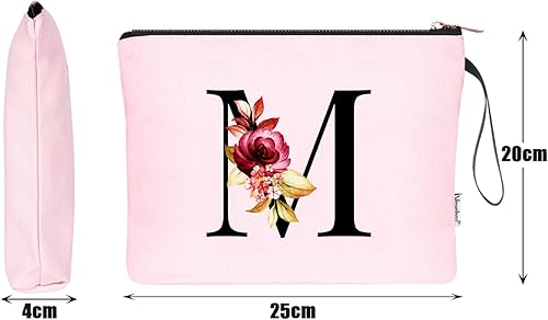 Miniatura 8 de Vavabox A-Z - Bolsa de maquillaje personalizada, regalos de cumpleaños para mujeres y madres, regalos para mejor amiga, bolsa de cosméticos de dama