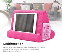 Vista 4 de Almohada suave multiángulo para iPad, soporte de almohada de regazo para iPad, lectores, teléfonos inteligentes, libros, revistas soporte