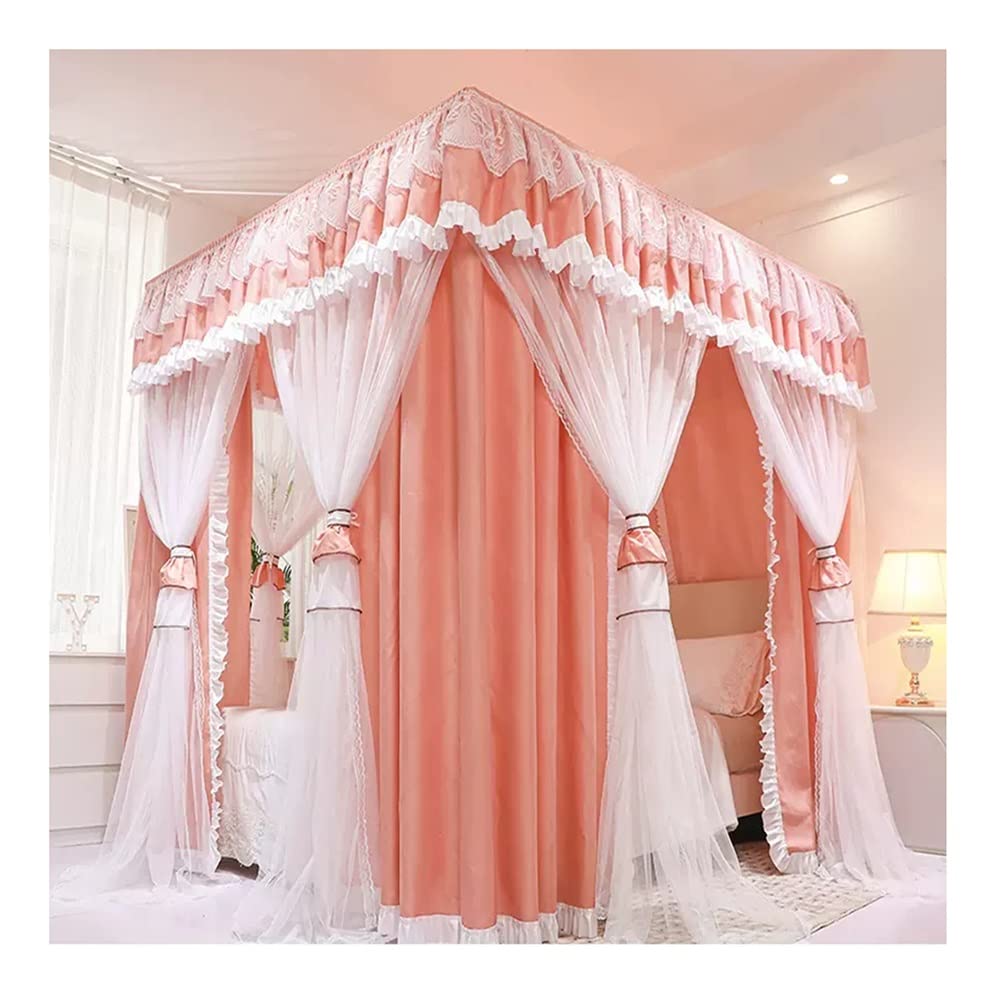 Moustiquaire à baldaquin lit simple et double grand rideau chambre fille avec cadre