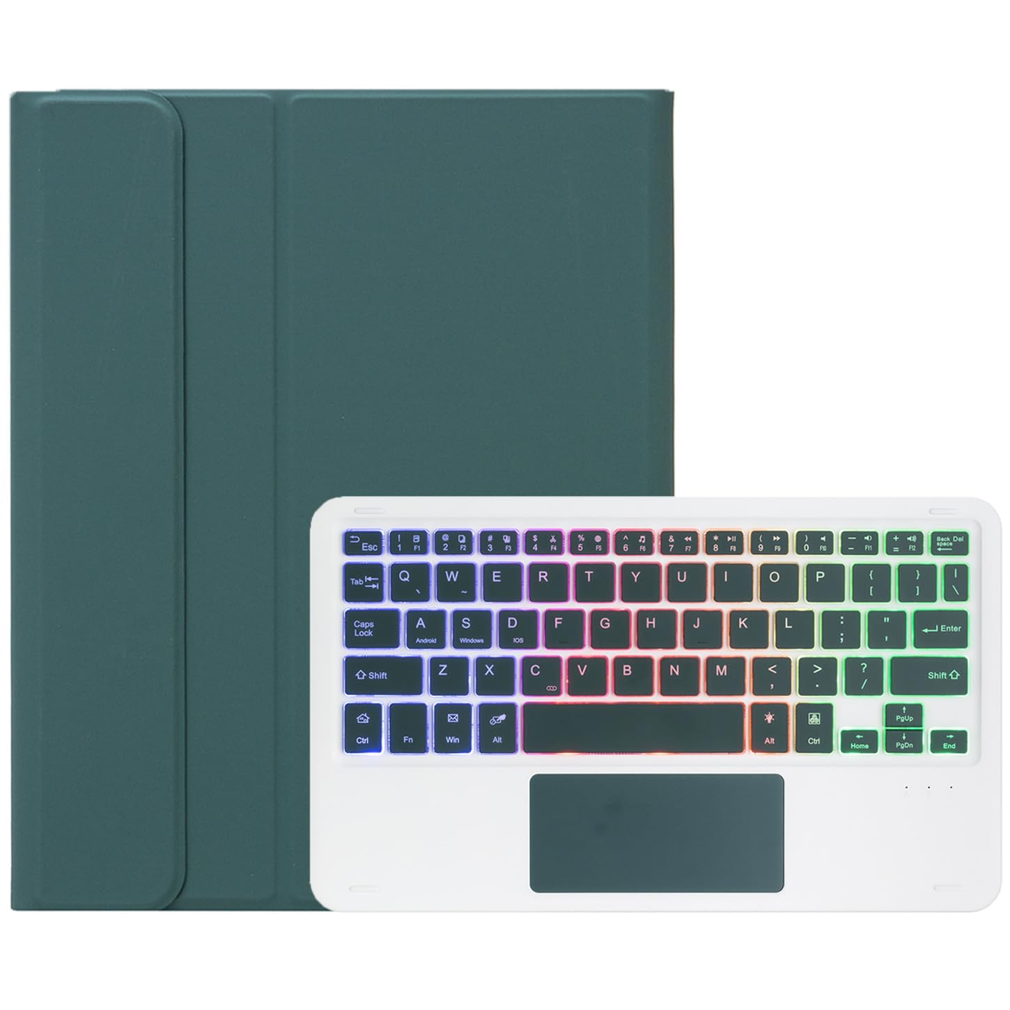Etui na klawiaturę do Samsung Galaxy Tab A11+ (27.9 cm) SM-X310 / SM-X315 / SM-X236, bezprzewodowa klawiatura Bluetooth Folio | podświetlana klawiatura | mysz dotykowa
