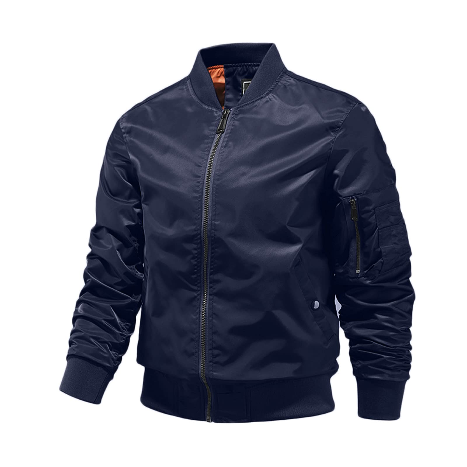 Giacca invernale calda in pile da uomo casual inverno primavera autunno aviatore collo alto giacca cargo bomber giacche trench casual militare