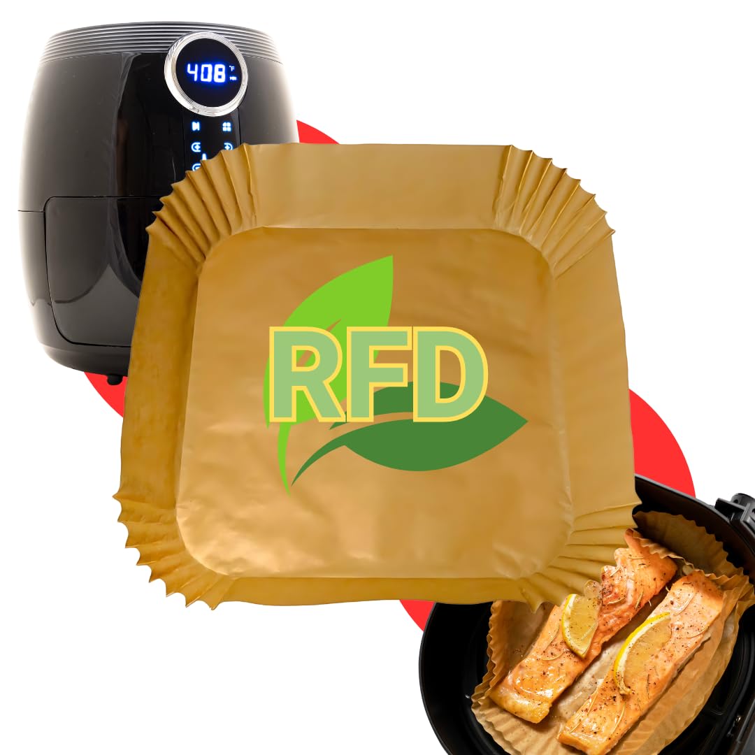 Carta Forno Per Friggitrice Ad Aria - 100 Pezzi, 20 Cm, Antiaderente, Resistente Fino A 220°C
