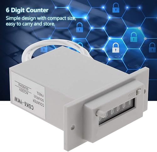 Miniatura 8 de Contador de pulso electromagnético industrial de 6 dígitos para maquinaria textil química