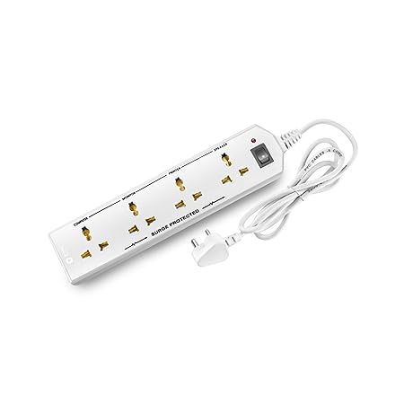 Orient Electric 4 Way Extension Board - HT 5 Mtr (White)