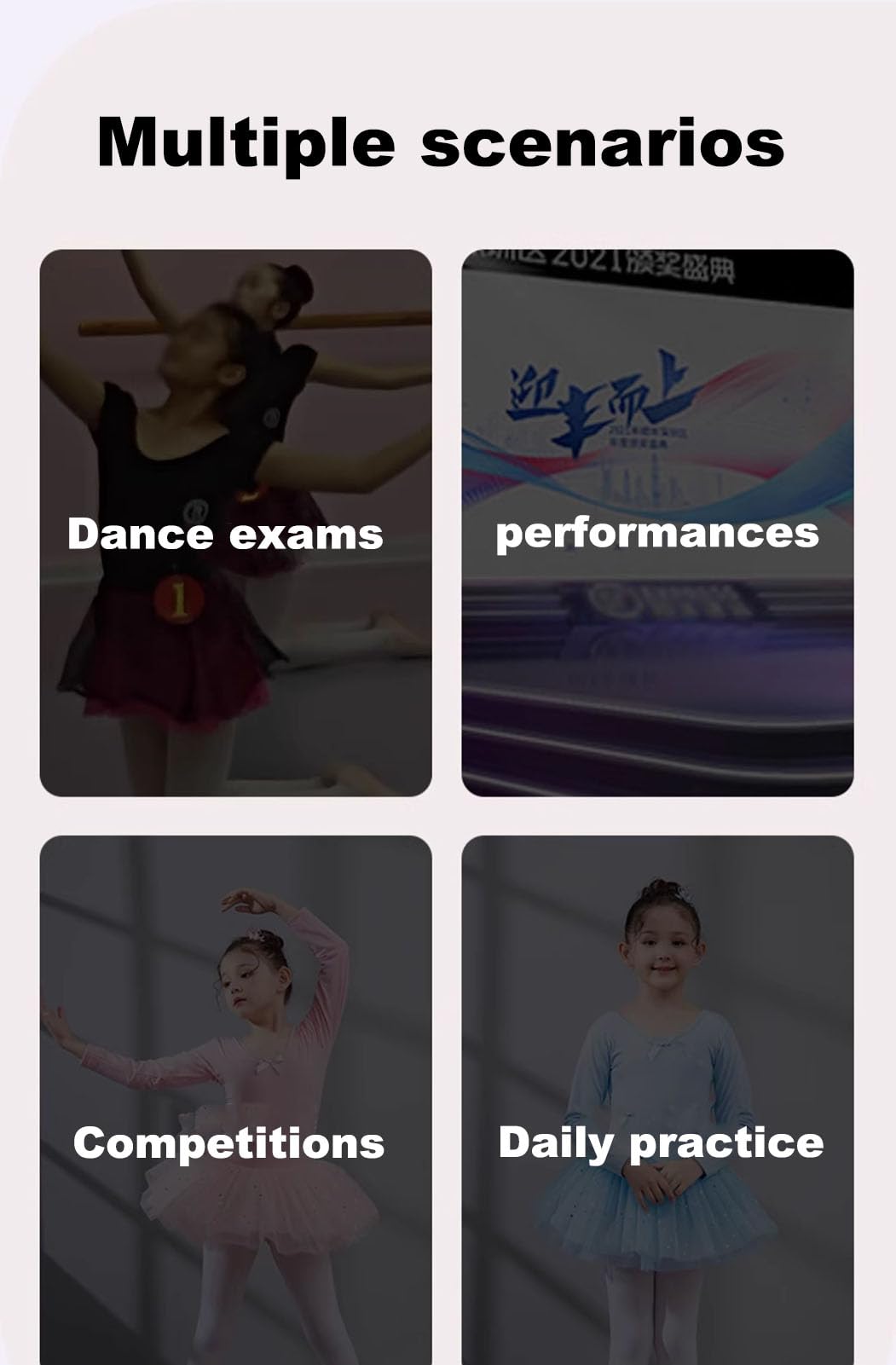 TTAO Gymnastiekpak voor kinderen, meisjes, mouwloos, kunstschaatsen