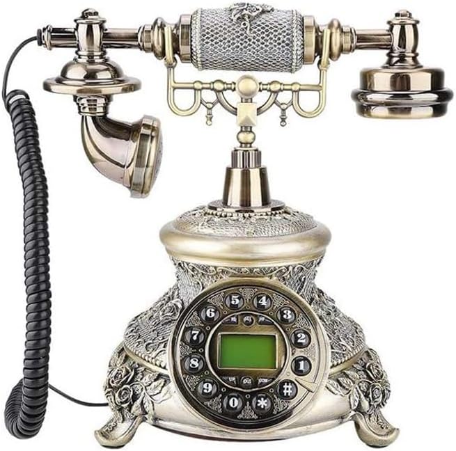 Speakerphone Resin Bronze Office Vintage Telephone Corded Telephone