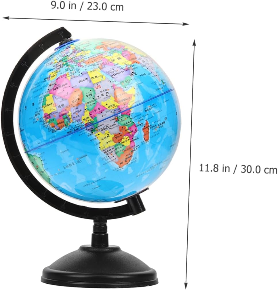 KICHOUSE Educational Globe Piggy Bank Modern Style Large Money Jar Unbreakable Decorative Coin Bank for Boys and Girls Tellurian Decor