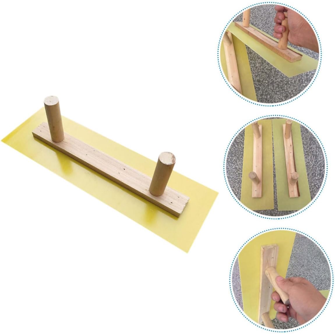 Generic 4pcs Drywall Smoothing Tool Trowel Convenient Plastering Tool for Home and Construction Design for Smooth Finishing for Wall Repair and Renovation