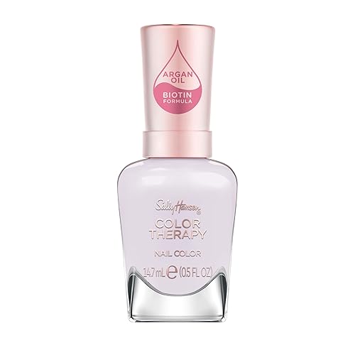 Miniatura 5 de Sally Hansen Nail Treatment Color Therapy Base Coat Infundido con aceite de argán Uñas saludables de larga duración, fortalecimiento y nutrición