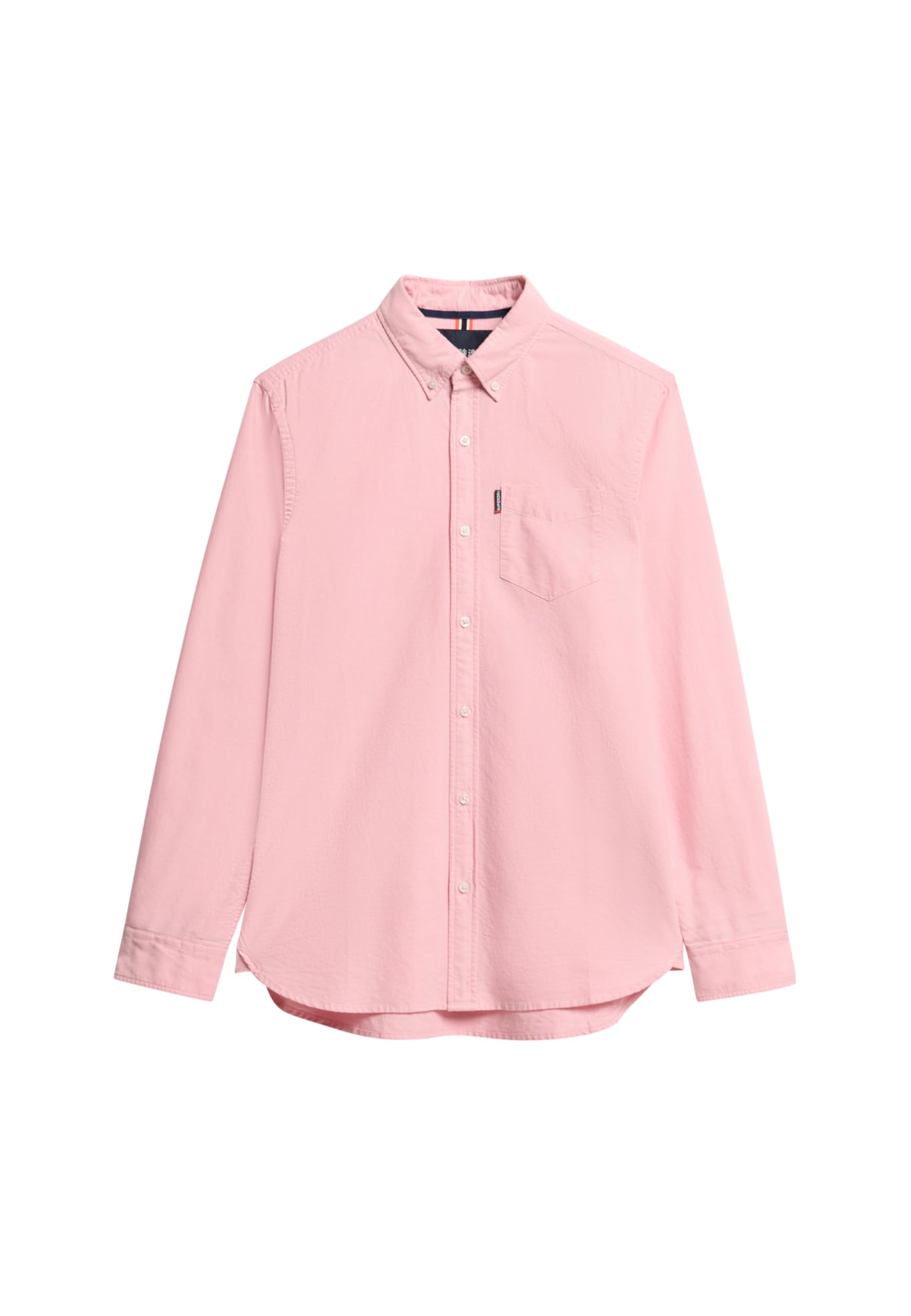 Superdry Men's Essentials Oxford Shirt Undershirt, City Pink Chambray Oxford, S