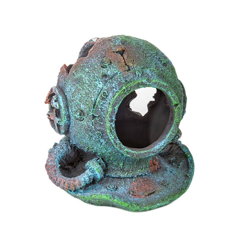 Betta Aquarium Fish Tank Ornament Divers Helmet Great Detail