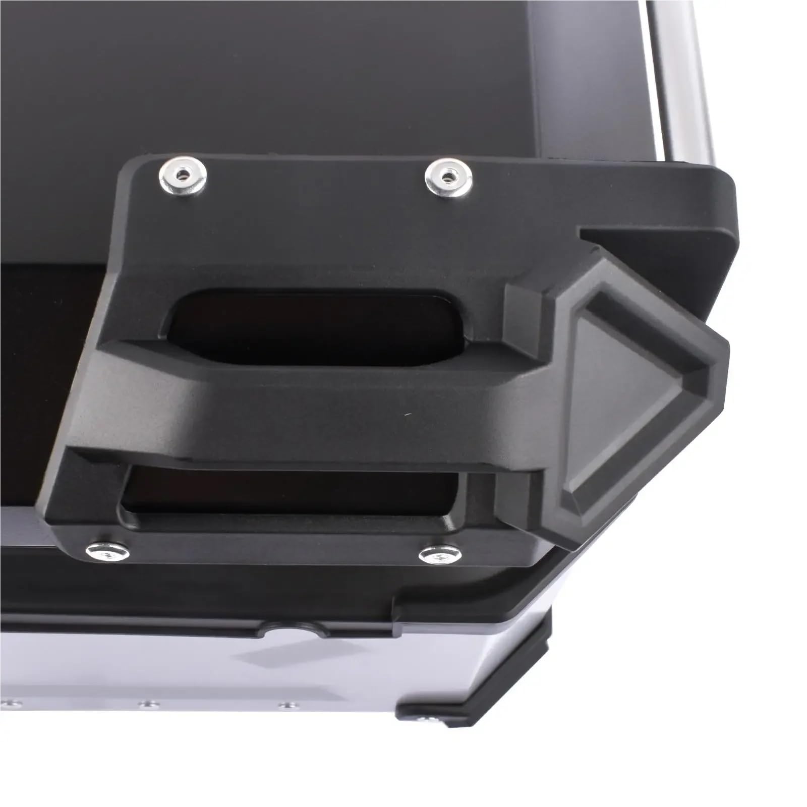 motocyklowyTopcase AP03 65L aluminiowy wodoodporny kufer motocyklowy, bagażnik tylny z zamkiem zabezpieczającym do bagażu (srebrny) bagażnika motocykla