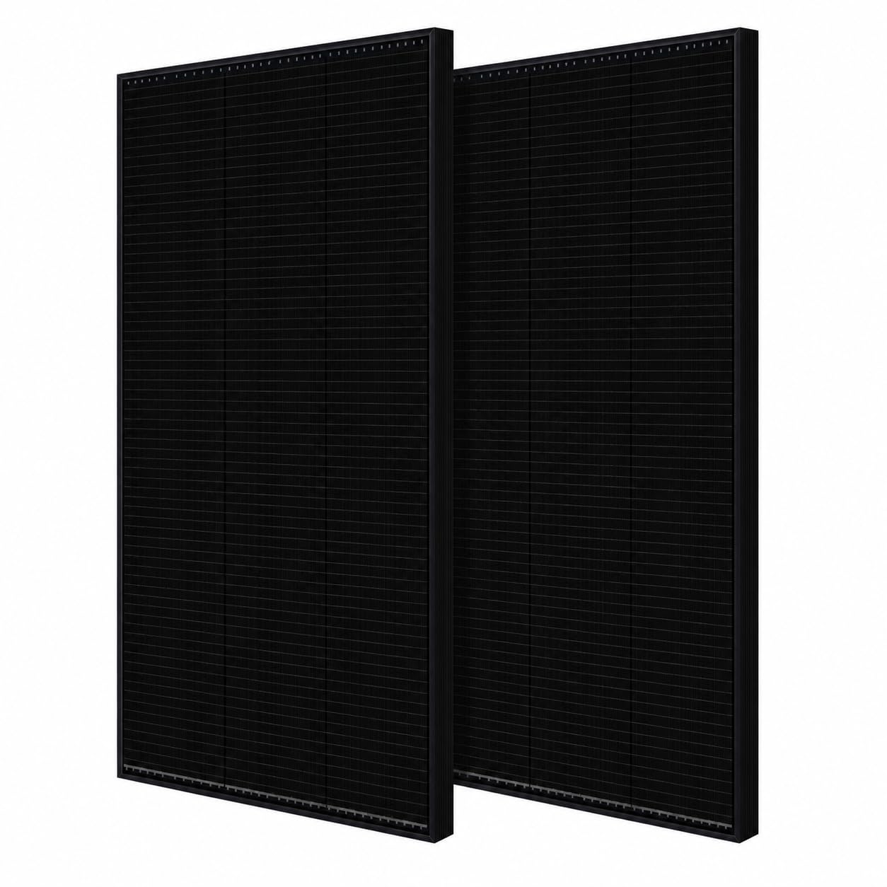 GWSOLAR 150W Solar Panel 2pcs, Shade Resistant Full Parallel Design, Narrow 665mm Shingled Monocrystalline PERC PV Module, All-Black, for 12V Battery Charging, Caravan, Boat & Off-Grid Power