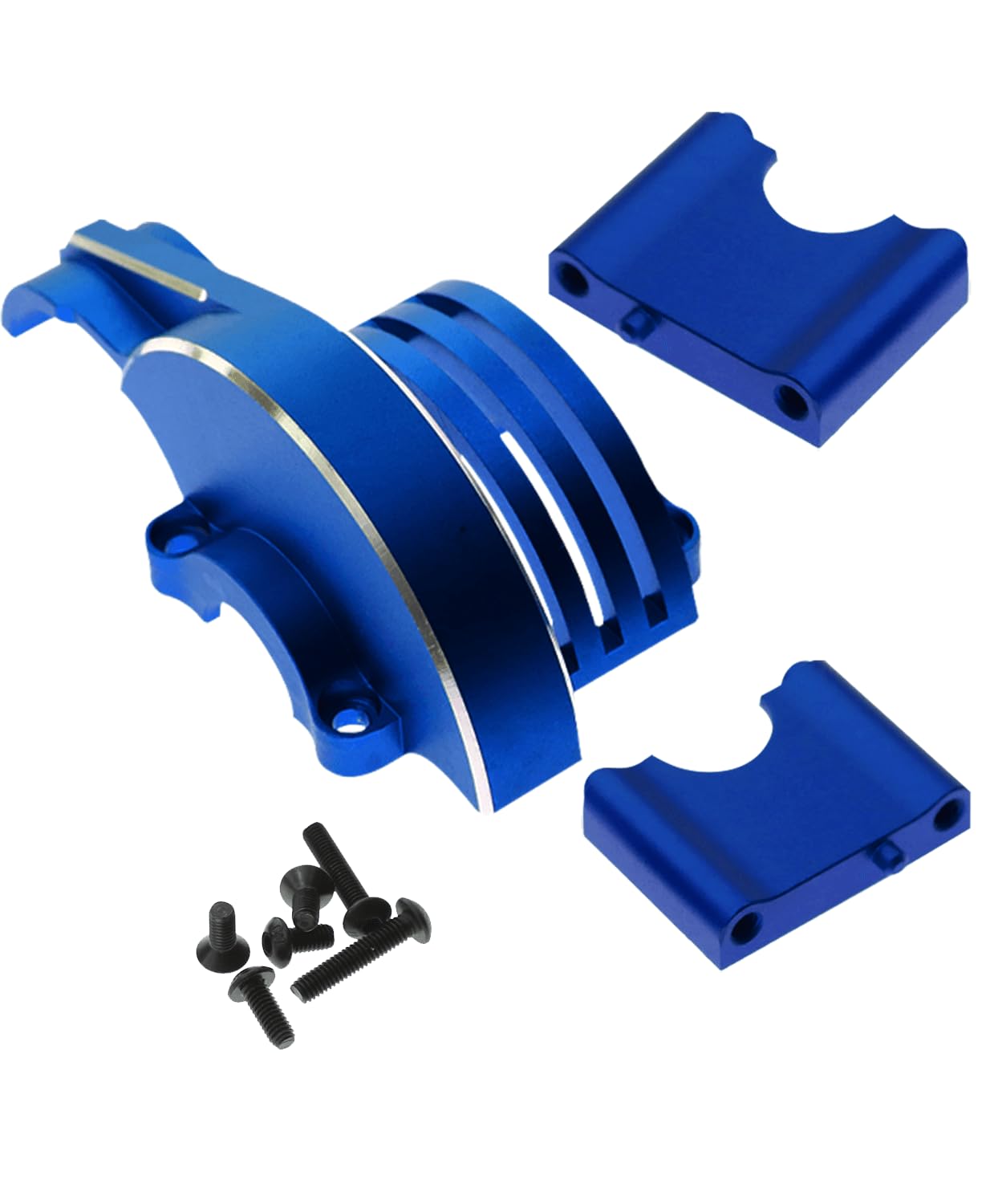 RCarmumb Upgrades Part for 1/8 Sledge 4WD,Aluminum Main Gear Cover Alloy Hops up for Sledge 4WD Monster Truck RC Car #95076-4,Replace #9584,Navy Blue