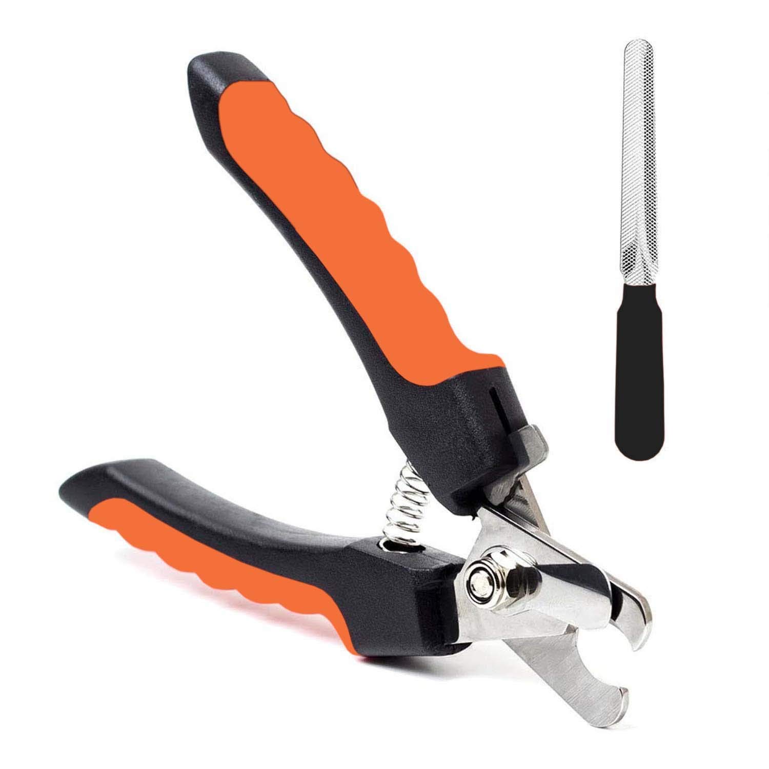 W9 Pet Products Dog Nails Cutter-Dog Claw Clippers for Large to Medium Breeds with Free Nail File, Professional Cat Nail Clippers with Safety Guard to Avoid Over-Cutting-(Large) (Orange) (B0BFMJQYX9) Amazon Price History, Amazon Price Tracker