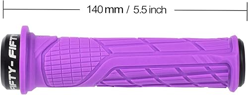 Miniatura 3 de FIFTY-FIFTY Empuñaduras de manillar de bicicleta de montaña, empuñaduras de BTT de bloqueo único, pedales de bicicleta de montaña, pedales de fibra