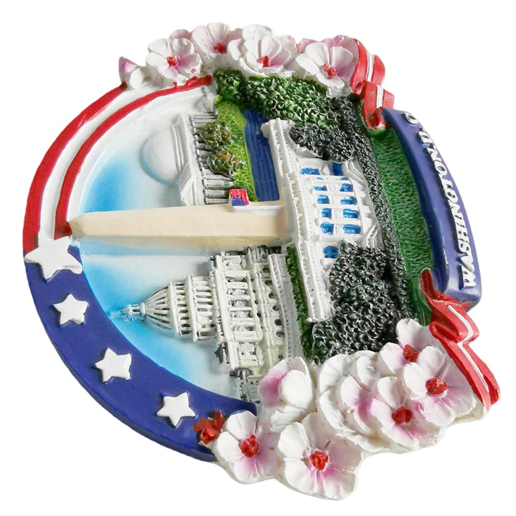 Washington D.C. USA magnes na lodówkę pamiątka podróż lodówka dekoracja magnetyczna naklejka 3D rzemiosło