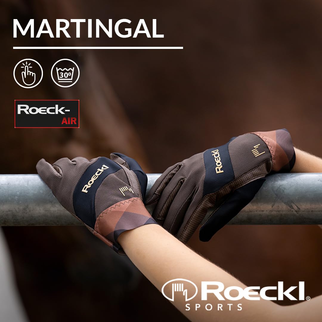 Roeckl Sports Reithandschuh Martingal, Freizeit Sommer Handschuh, 3 Farben, Größe 6-11