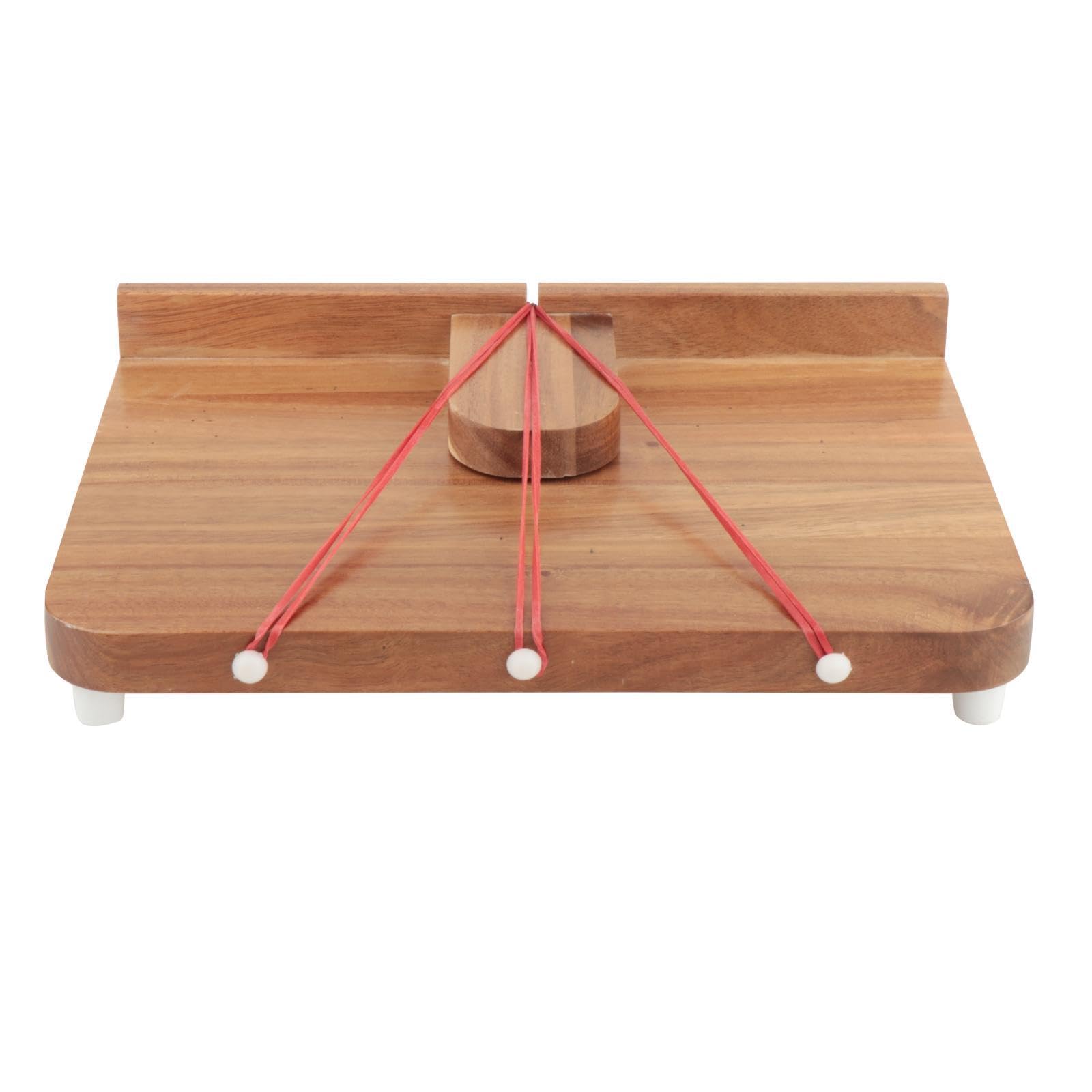 Amagogo Adaptive Single Handed Cutting Board Wooden Chopping Board with 10 Spikes for Disabled