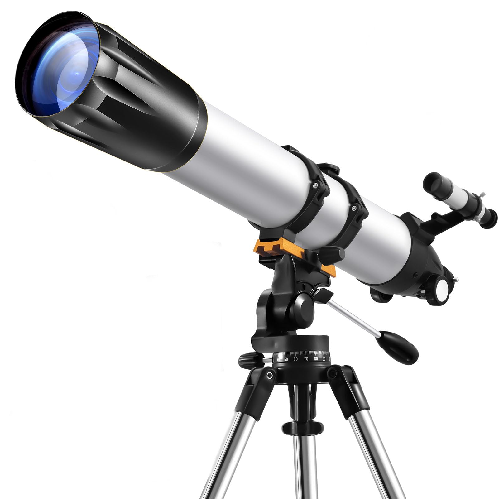 Télescope astronomique Professionnel pour Adultes, diaphragme 900 mm, télescope réfracteur pour débutants, télescope astronomique pour Observer la Lune et Les planètes